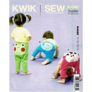 Kwik Sew Sewing Pattern 4066 Leggings Toddlers Size‎ 1-4